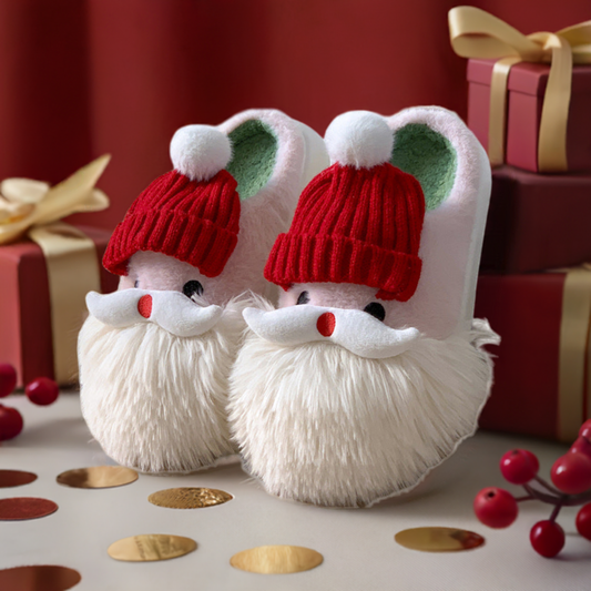 Cozy Santa Claus Christmas Slippers Unisex